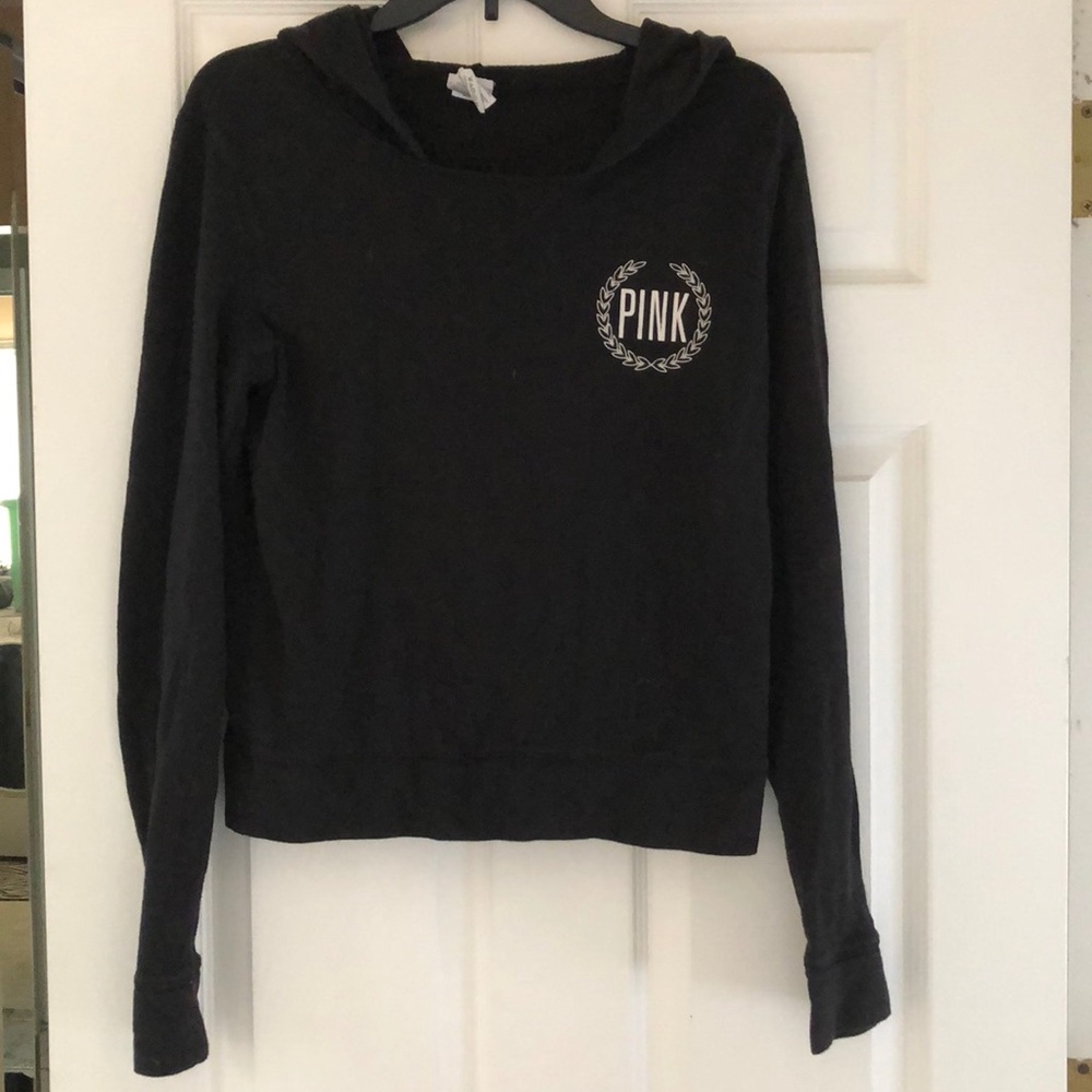 Black Victoria’s Secret PINK hooded sweatshirt